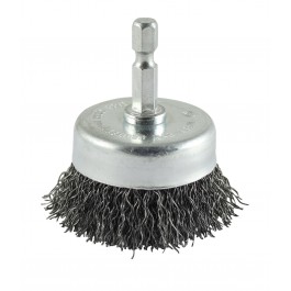 Crimped Cup Brush - Steel Wire