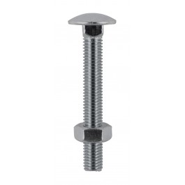 Zinc Carriage Bolt & Nut – Stainless Steel