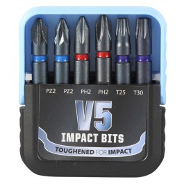 V5 Impact Driver Bit Set - Mixed