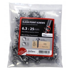Slash Point Timber Screw - Zinc Bag