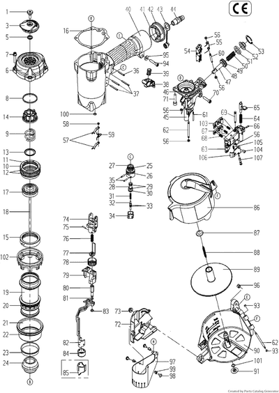 BeA Spare Parts Diagram